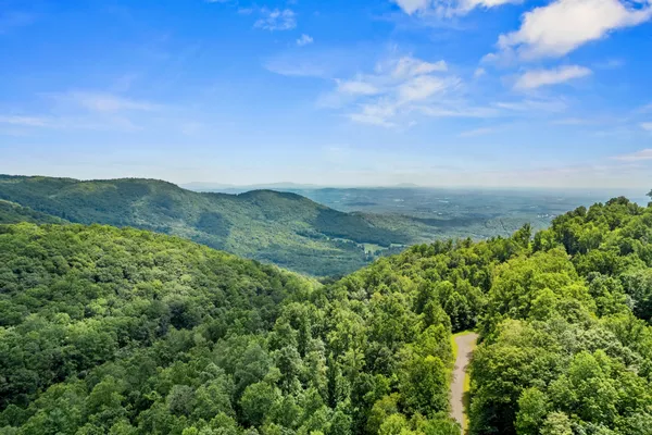 Aerial drone photography mountain property overview professional real estate Virginia