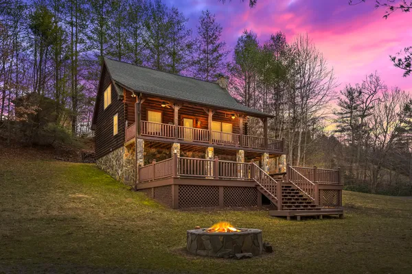 Property entrance exterior photography Blue Ridge Mountains